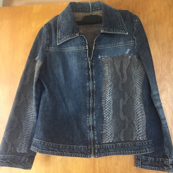 Sold💝VINTAGE ROBERTO CAVALLI JEAN JACKET❤️HP - Picture 6 of 6